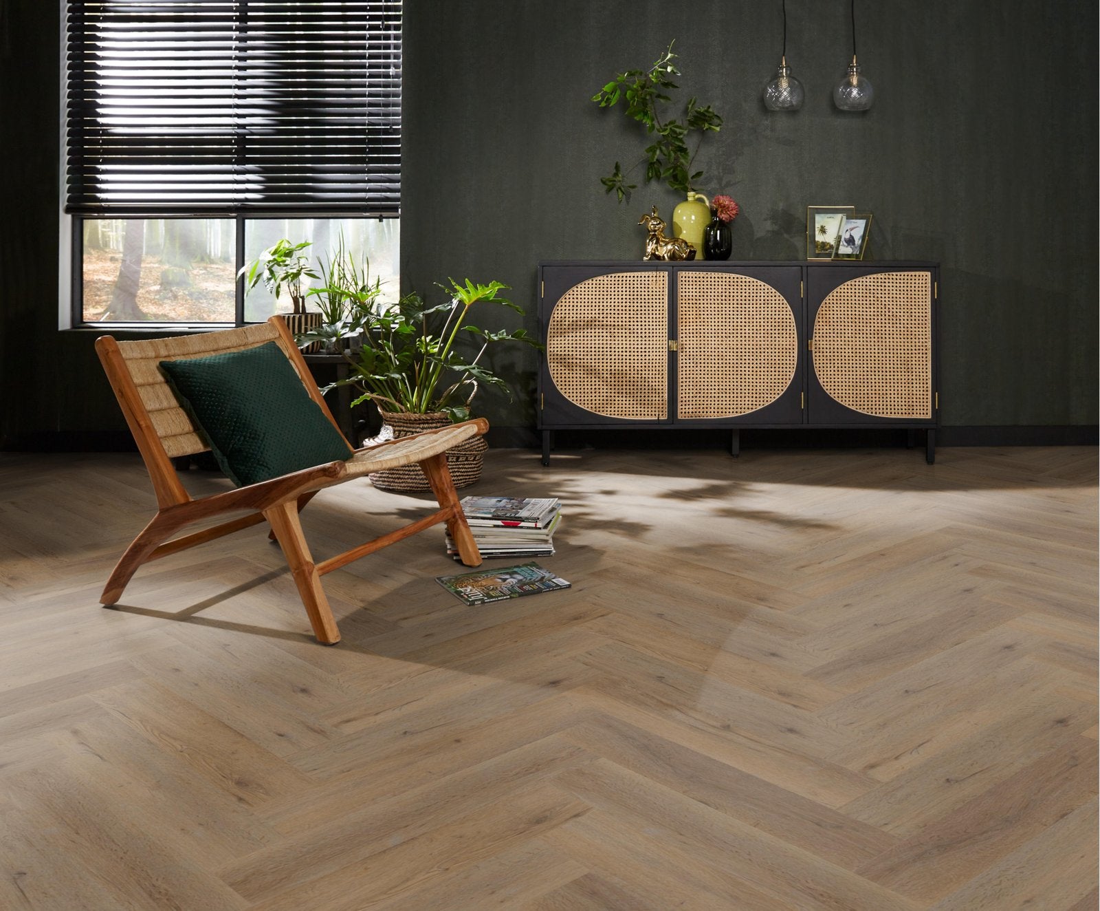Spigato Vivero visgraat dryback smoky sfeer