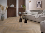 Spigato Vivero visgraat dryback natural oak sfeer