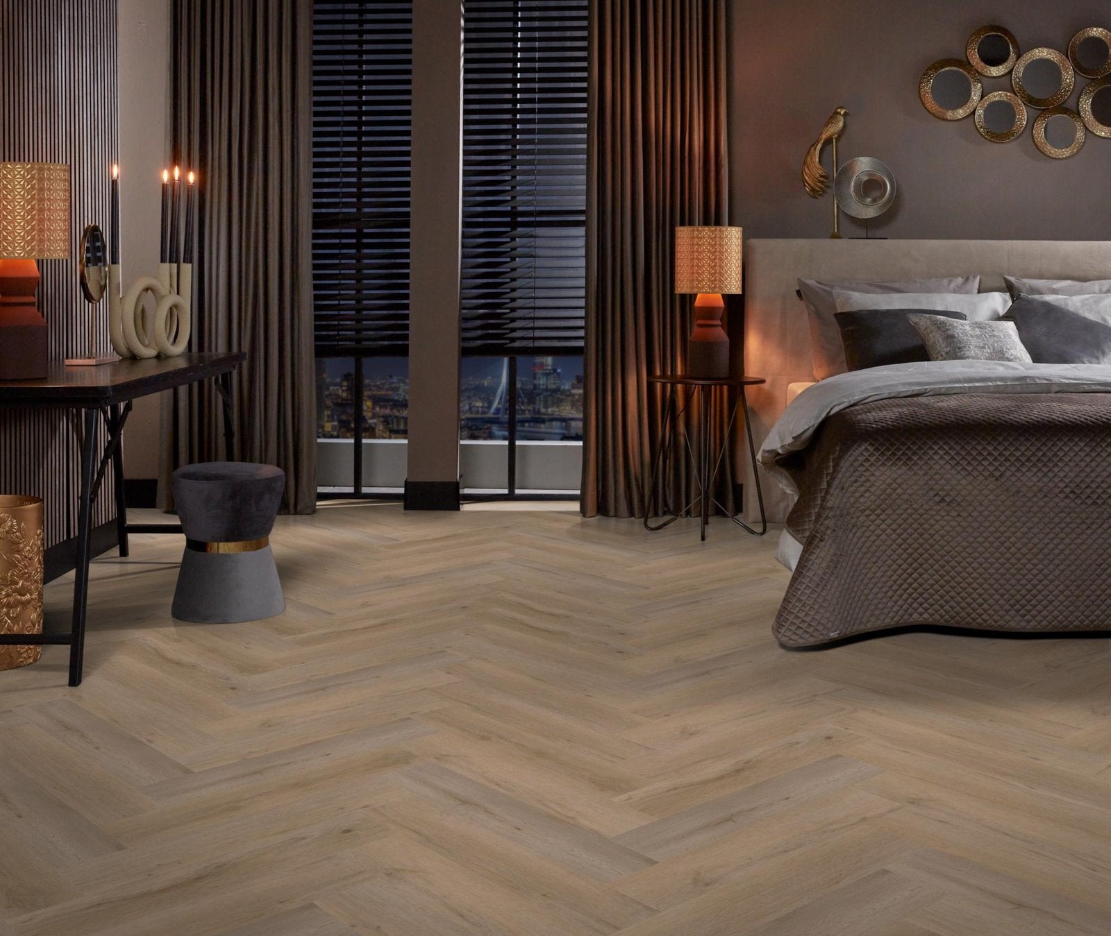 Spigato Vivero visgraat dryback natural oak sfeer