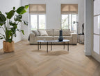 Spigato Vivero visgraat dryback natural oak sfeer