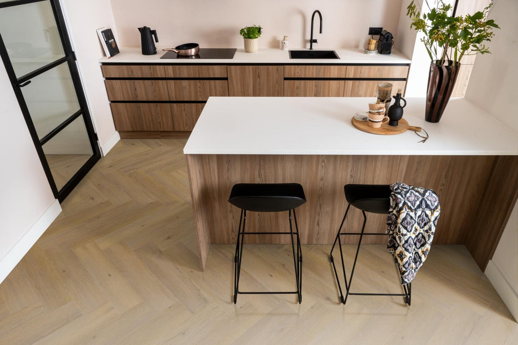 Spigato Vivero visgraat dryback dark oak sfeer