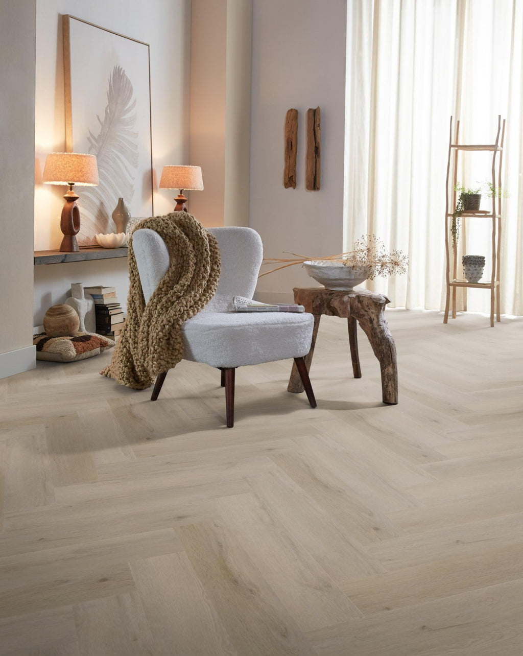Spigato Vivero visgraat click SRC light oak sfeer