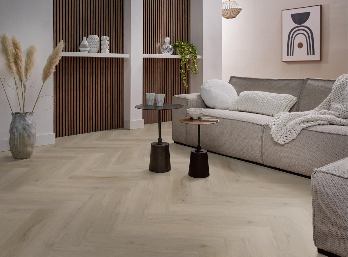 Spigato Vivero visgraat click SRC light oak sfeer