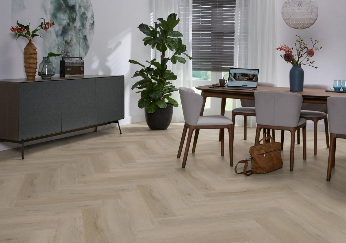 Spigato Vivero visgraat click SRC light oak sfeer