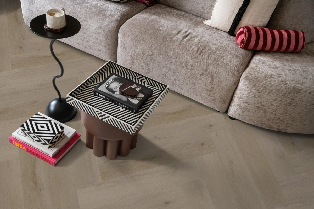 Spigato Vivero visgraat click SRC light oak sfeer