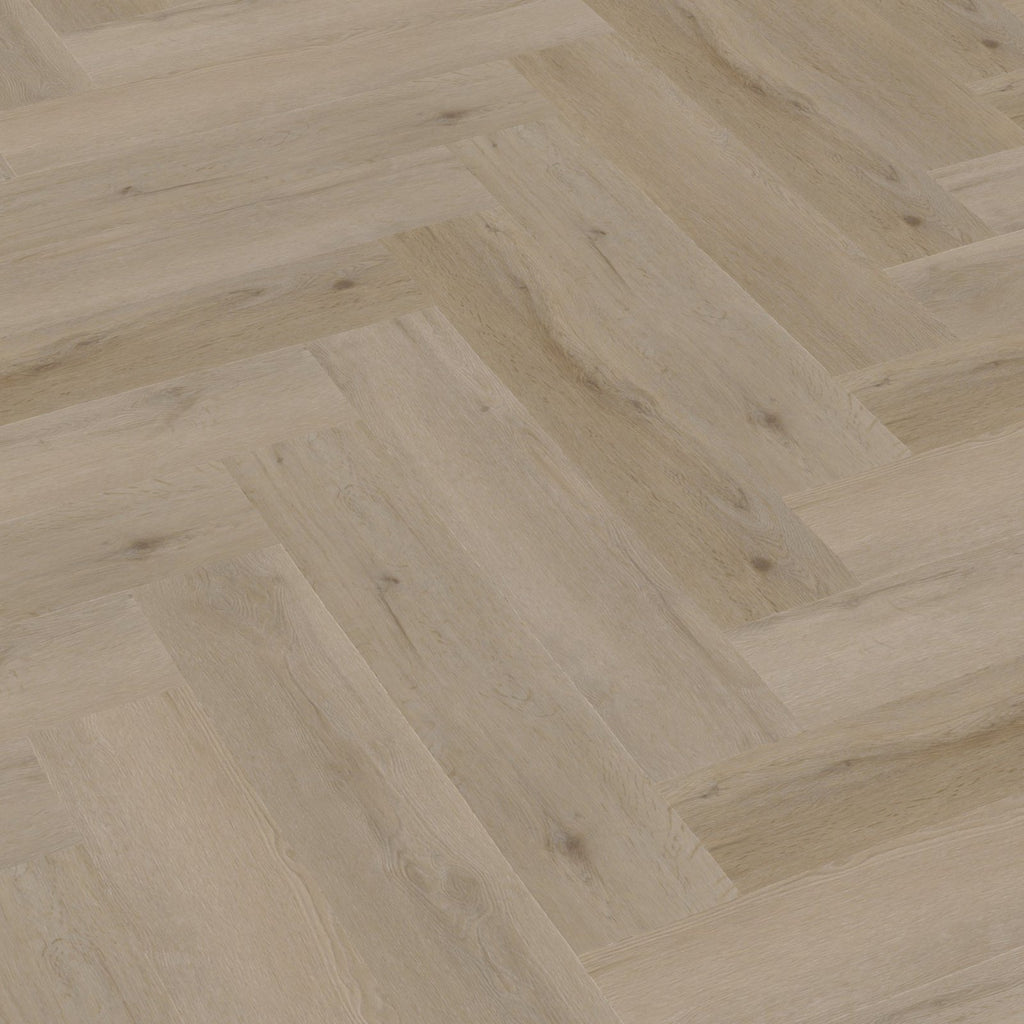 Spigato Vivero visgraat click SRC light oak 3D