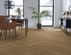 Spigato Vivero visgraat click SRC dark oak sfeer