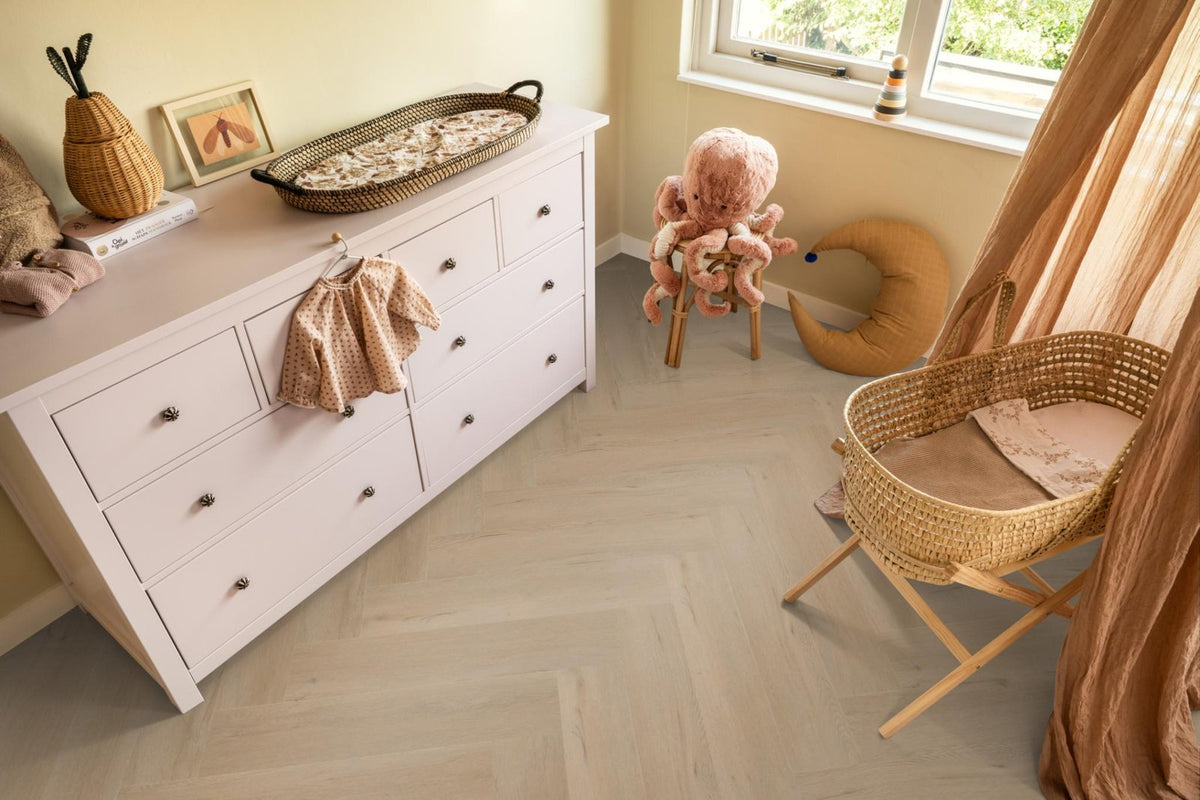 Spigato Vivero visgraat click SRC beige sfeer