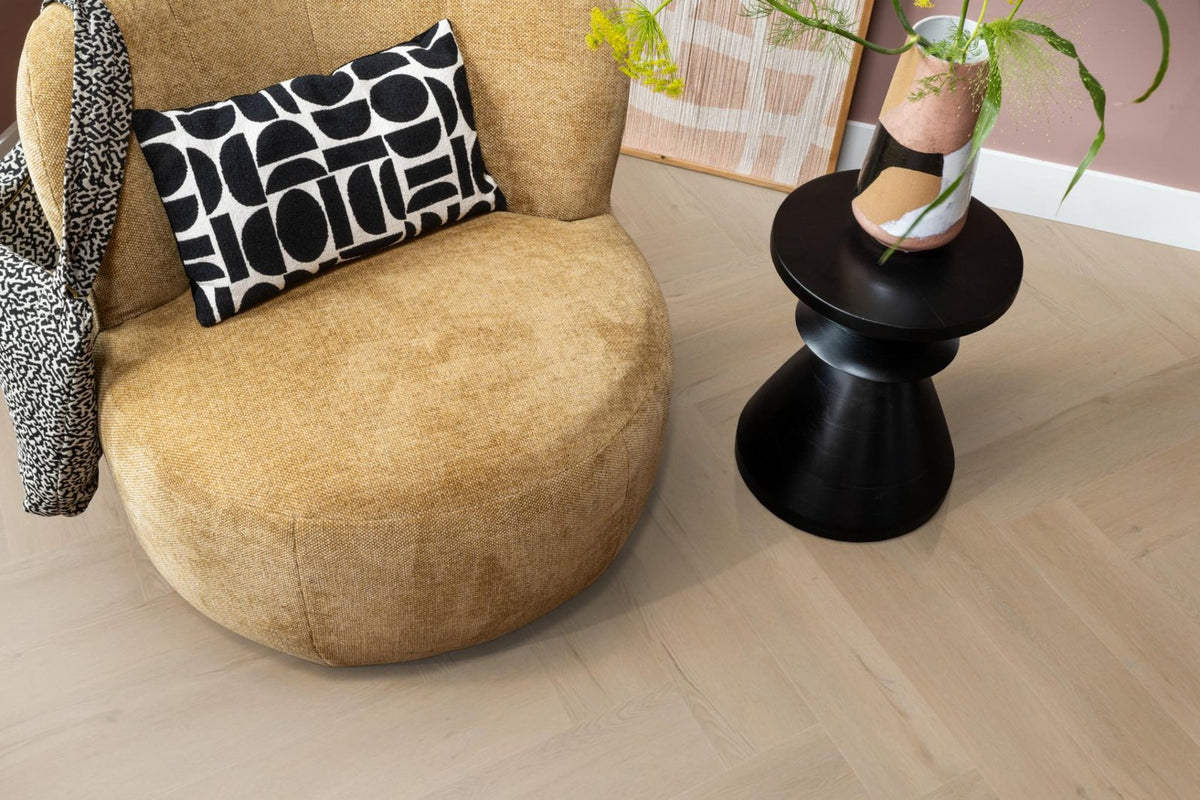 Spigato Vivero visgraat click SRC beige sfeer