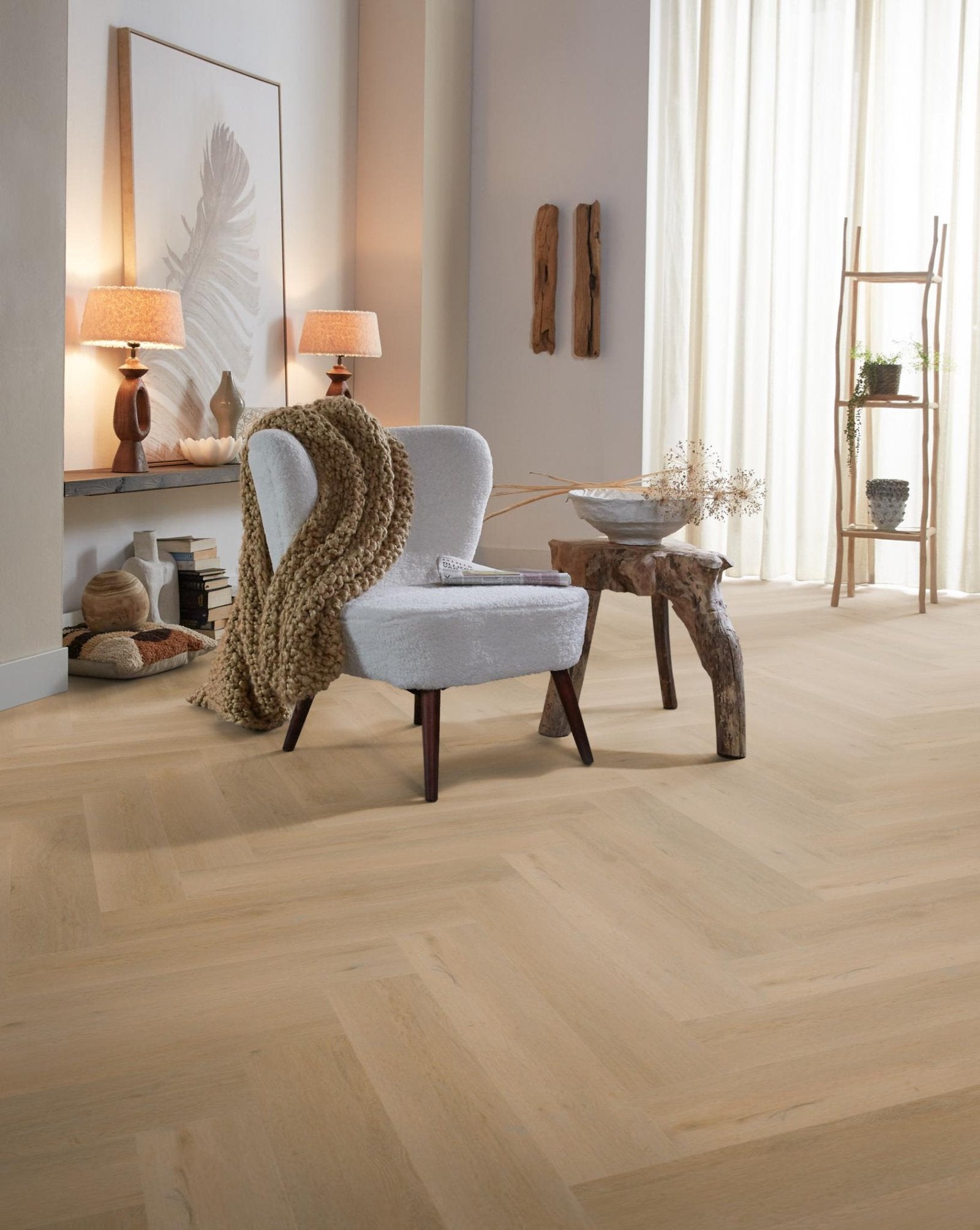 Spigato Vivero visgraat click SRC warm oak sfeer