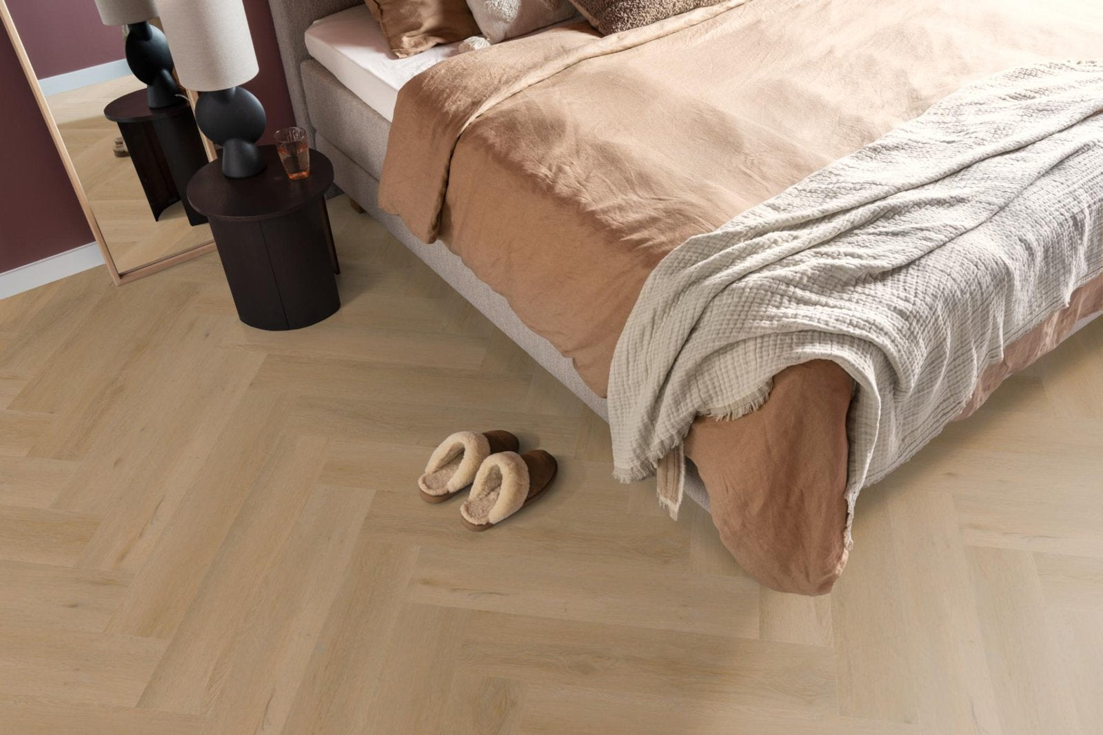 Spigato Vivero visgraat click SRC warm oak sfeer