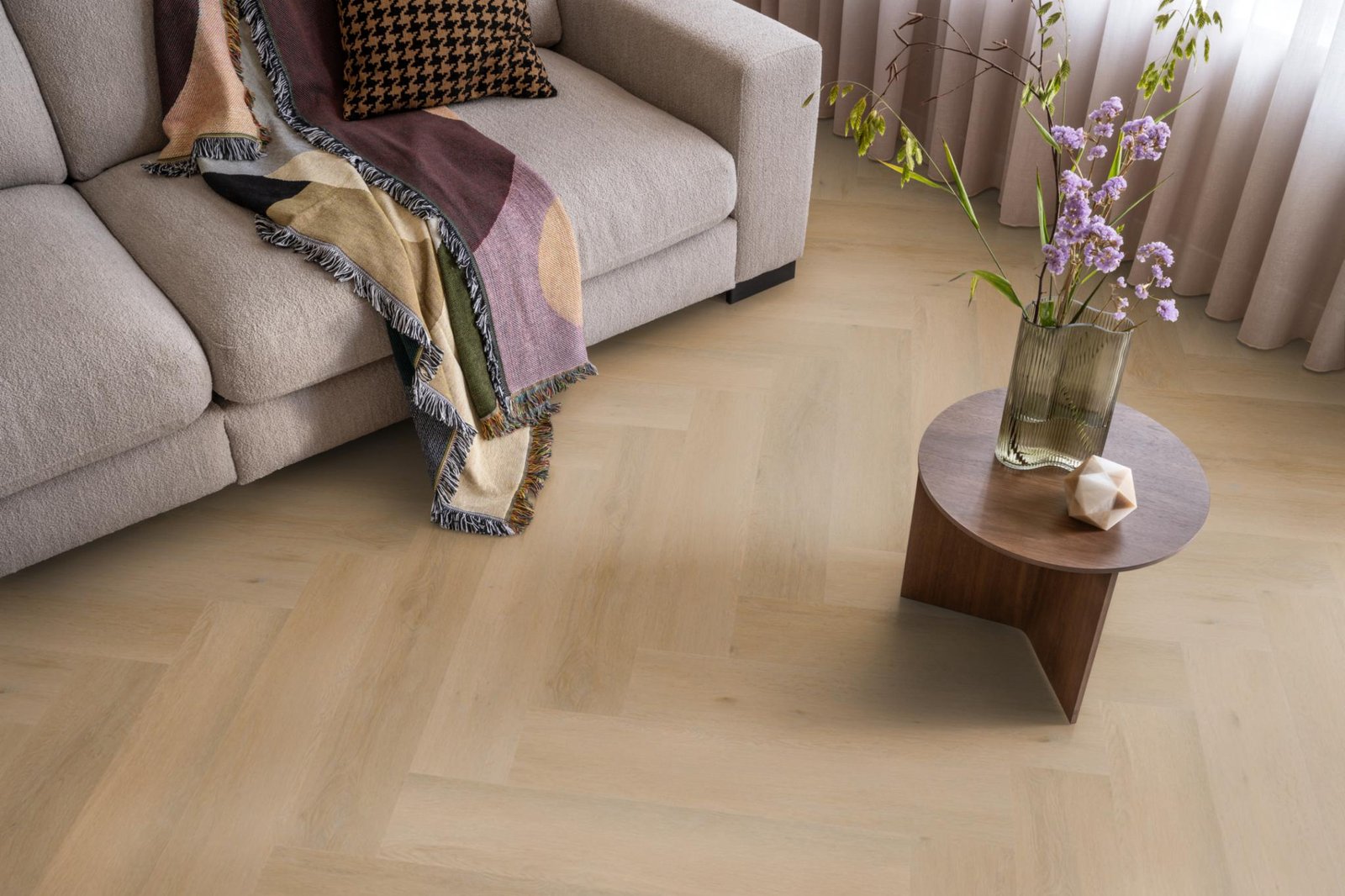 Spigato Vivero visgraat click SRC warm oak sfeer