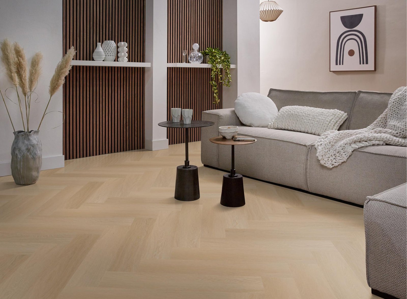 Spigato Estino visgraat dryback natural oak sfeer