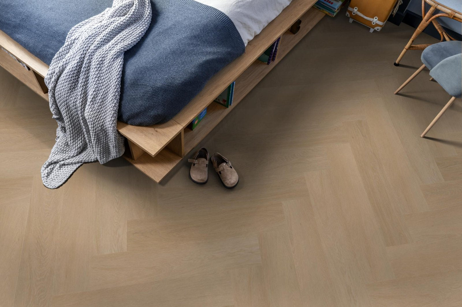 Spigato Estino visgraat dryback natural oak sfeer