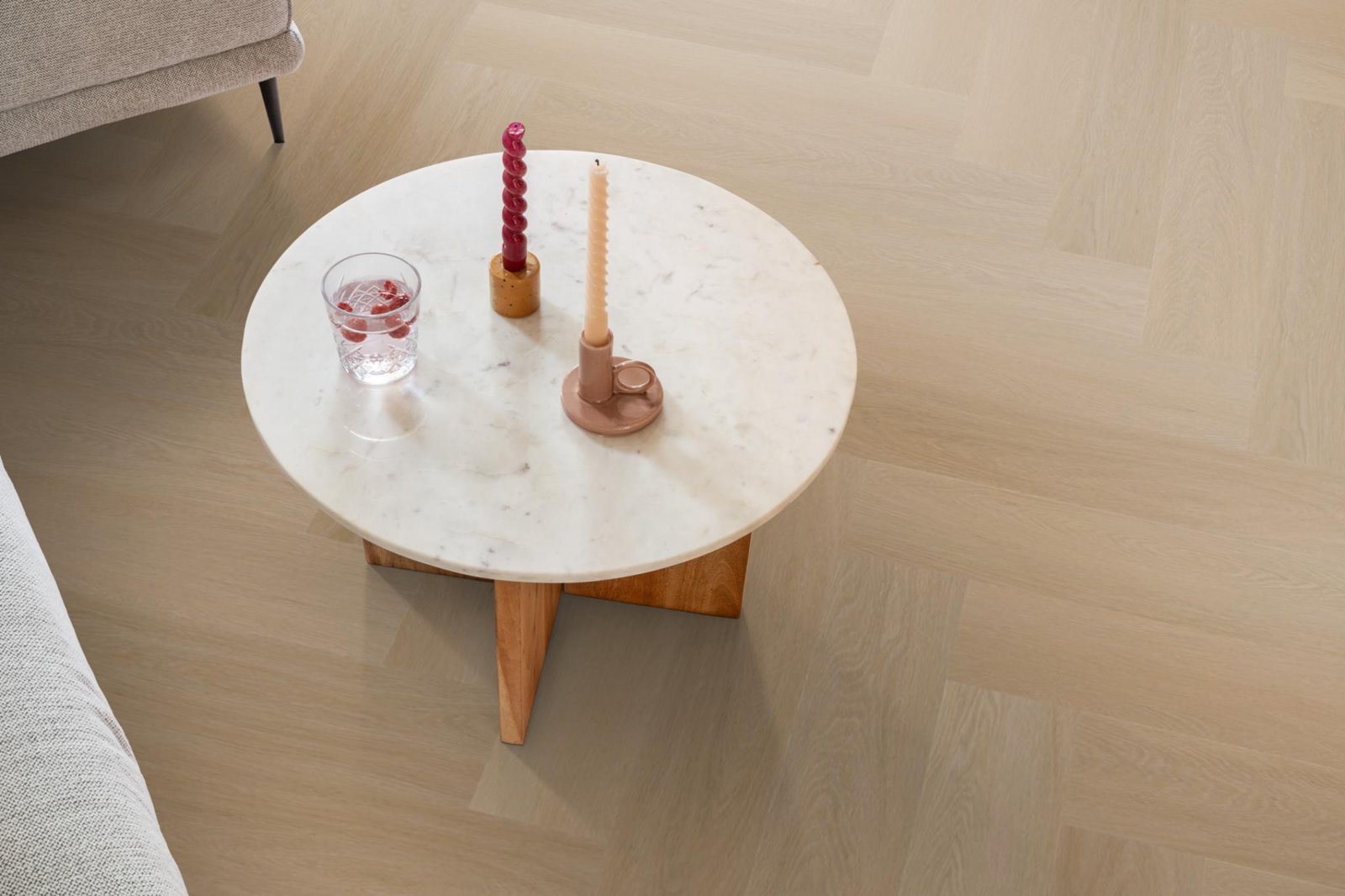 Spigato Estino visgraat dryback natural oak sfeer