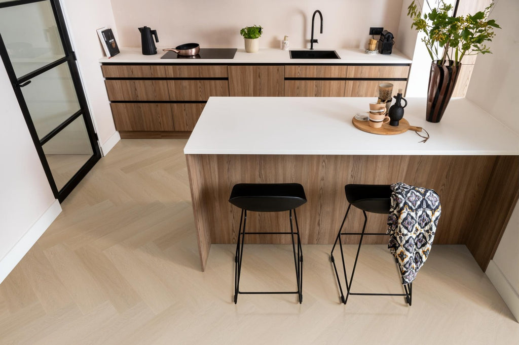 Spigato Estino visgraat dryback natural oak sfeer