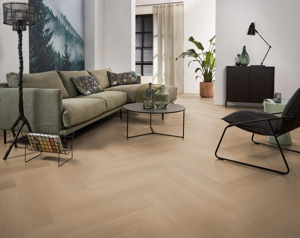 Spigato Estino visgraat dryback dark oak sfeer