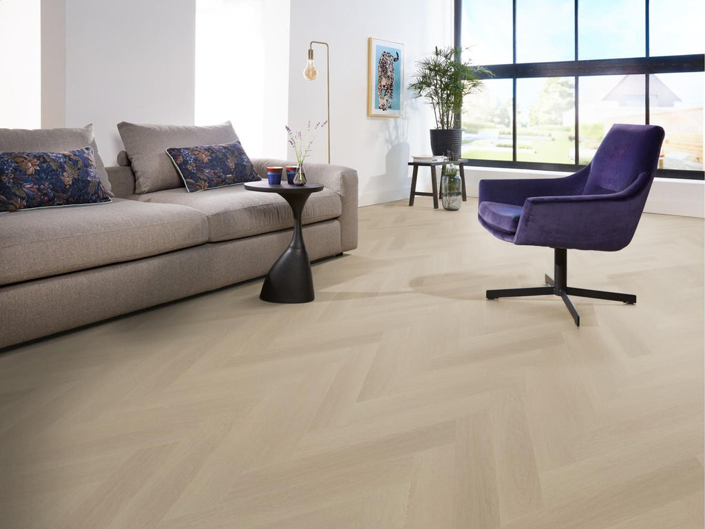 Spigato Estino visgraat dryback beige sfeer