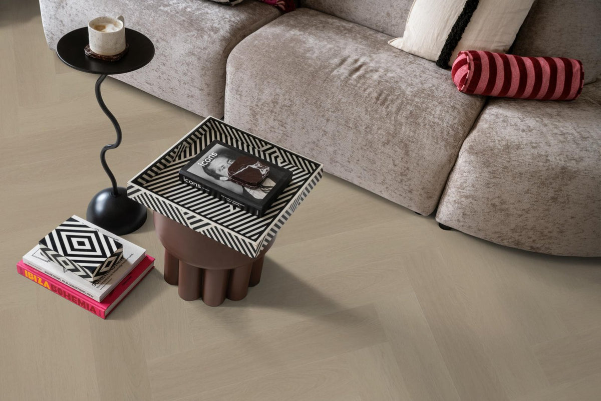Spigato Estino visgraat dryback beige sfeer