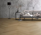 Spigato Estino visgraat dryback warm oak sfeer