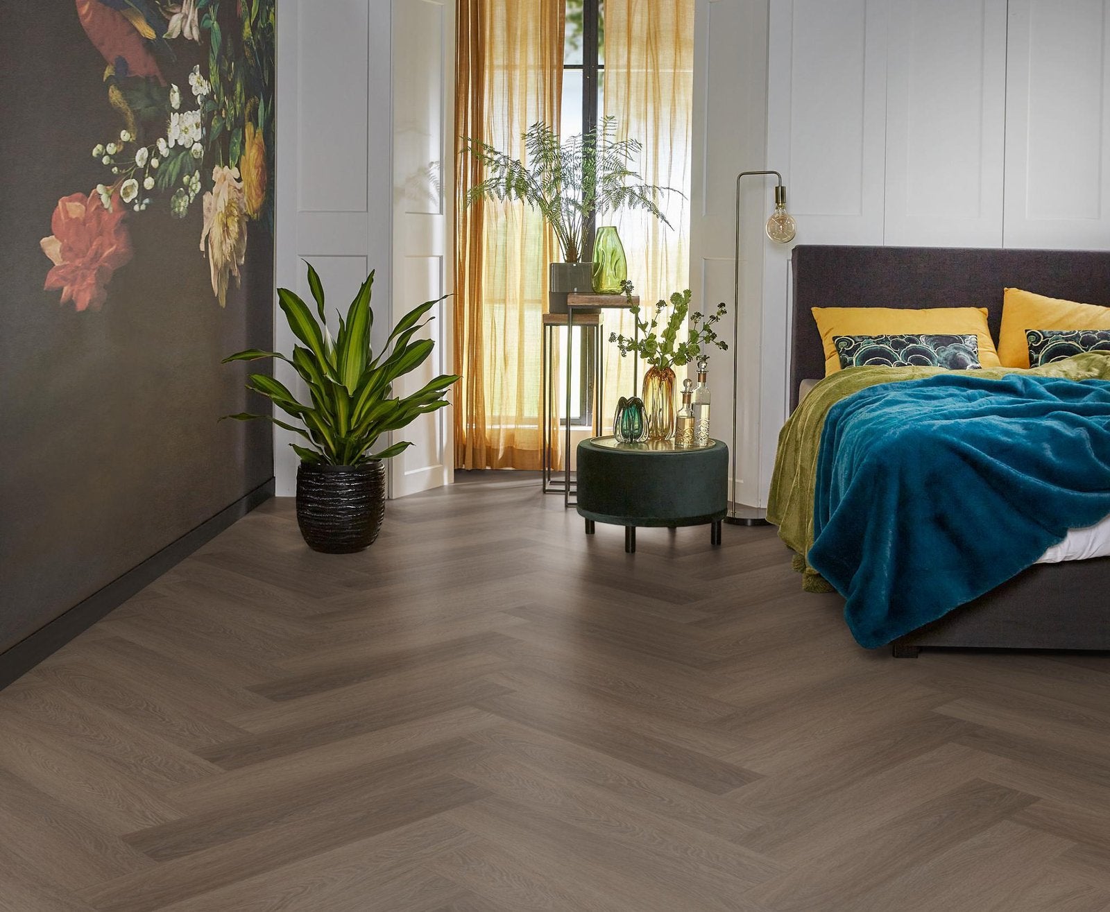 Spigato Estino visgraat dryback brown sfeer