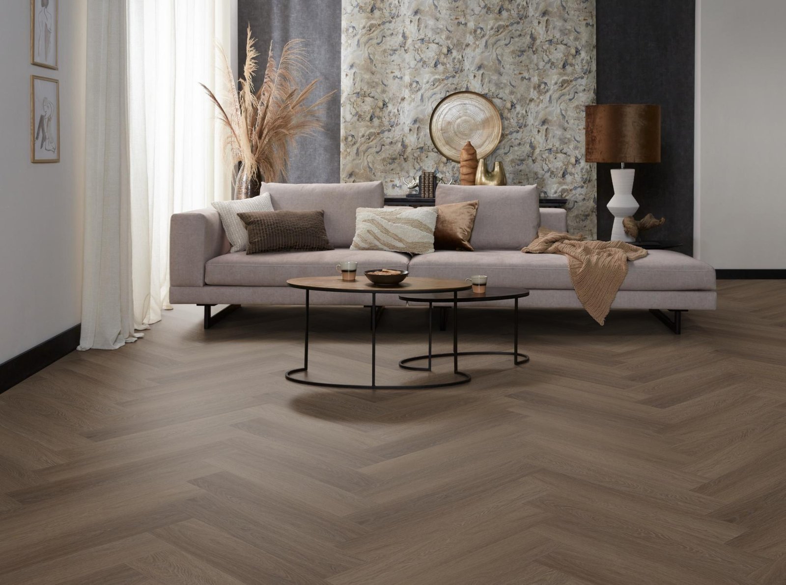 Spigato Estino visgraat dryback brown sfeer
