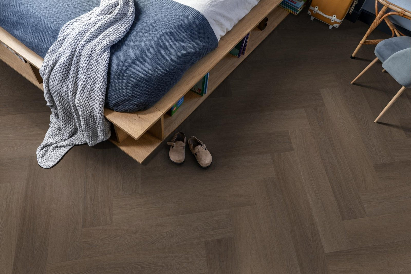 Spigato Estino visgraat dryback brown sfeer