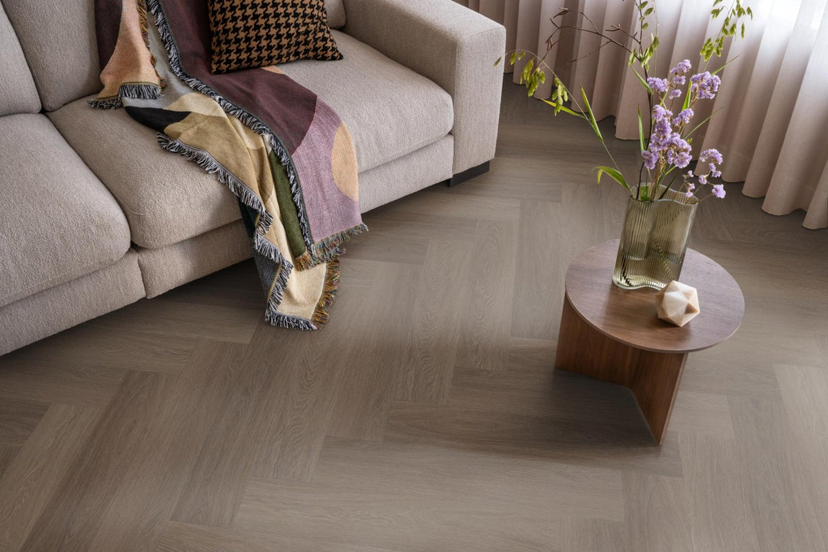 Spigato Estino visgraat dryback brown sfeer