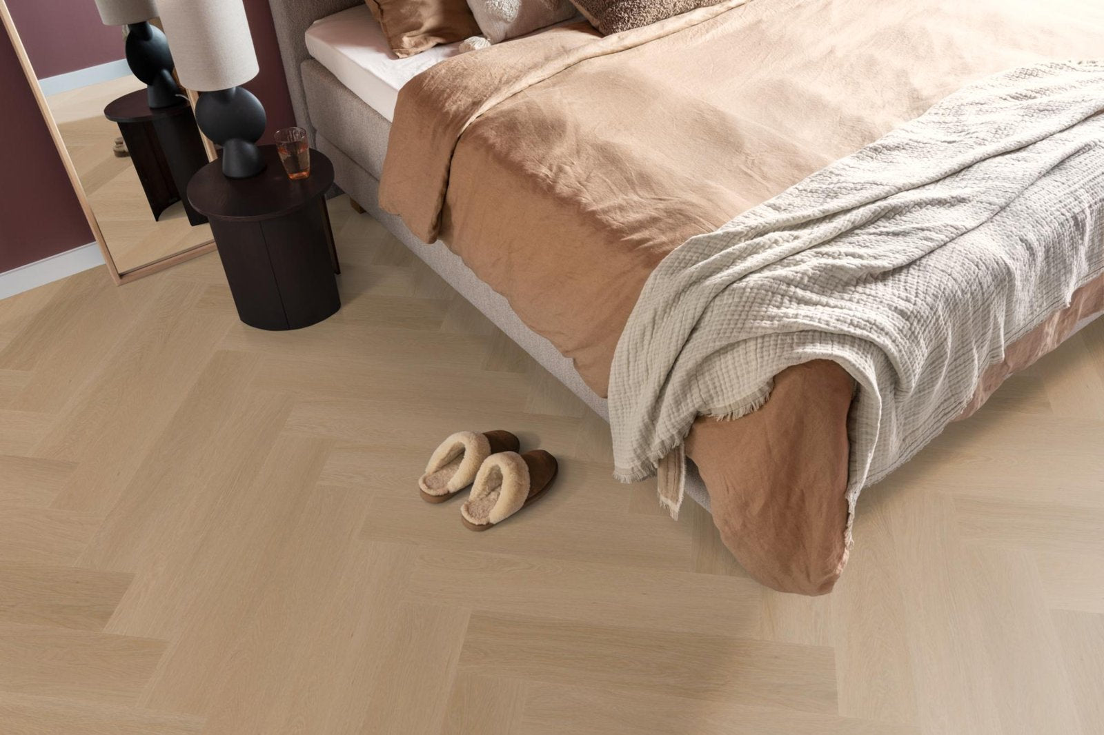 Spigato Estino visgraat click SRC dark oak sfeer