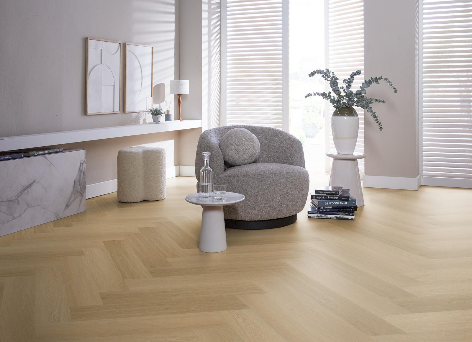 Spigato Estino visgraat click SRC warm oak sfeer