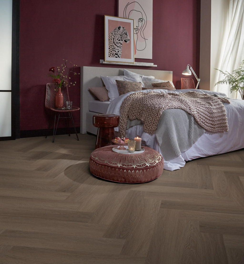 Spigato Estino visgraat click SRC brown sfeer