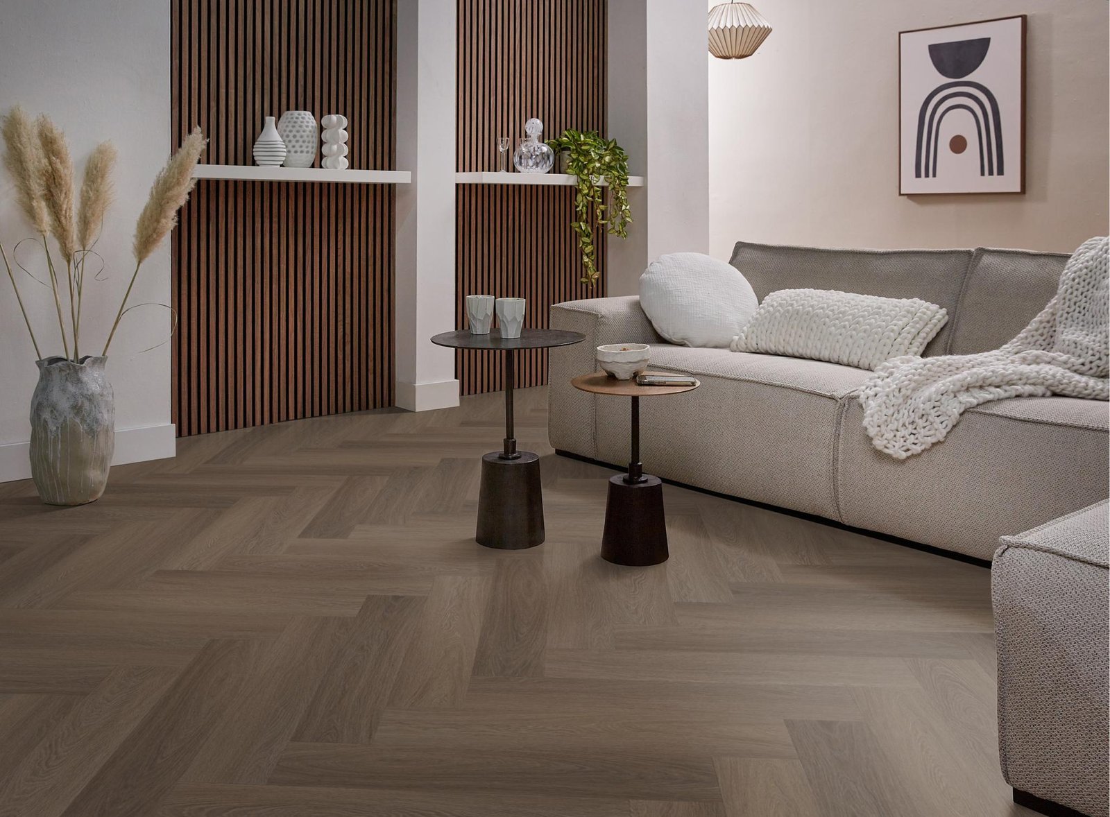 Spigato Estino visgraat click SRC brown sfeer