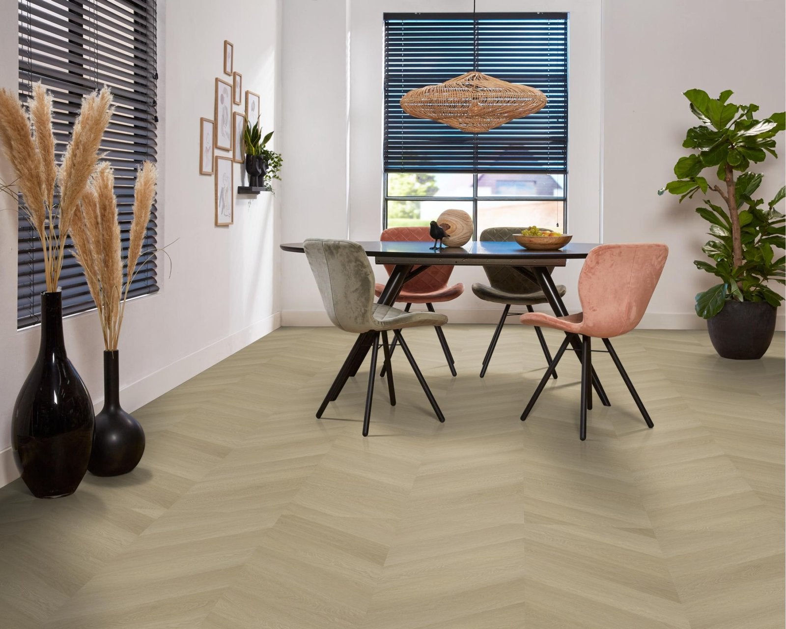 Spigato Estino hongaarse punt dryback natural oak sfeer