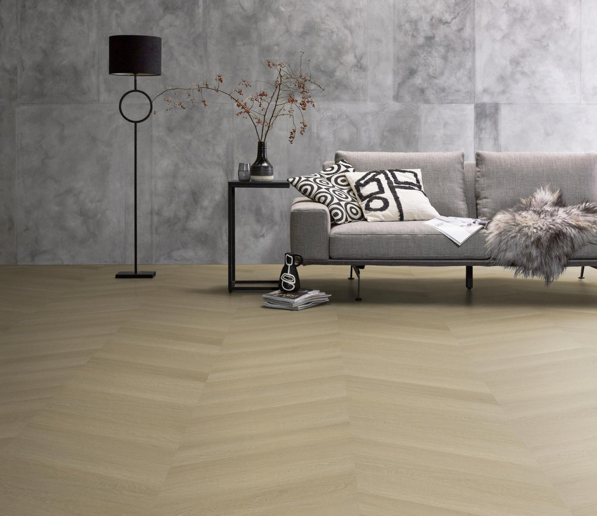Spigato Estino hongaarse punt dryback natural oak sfeer