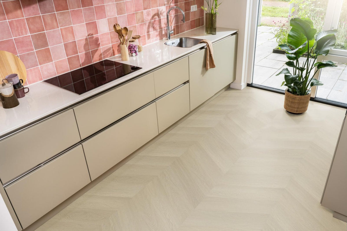 Spigato Estino hongaarse punt dryback natural oak sfeer