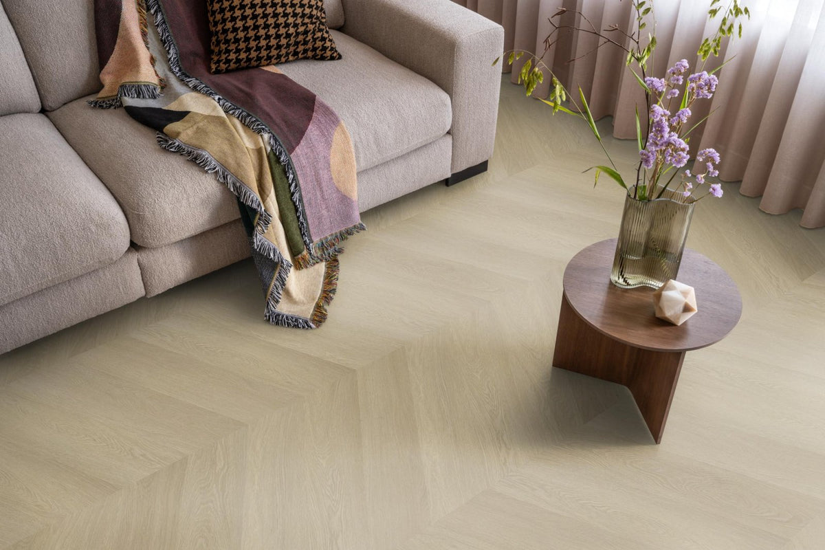 Spigato Estino hongaarse punt dryback natural oak sfeer