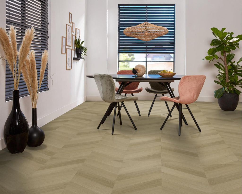 Spigato Estino hongaarse punt dryback warm oak sfeer