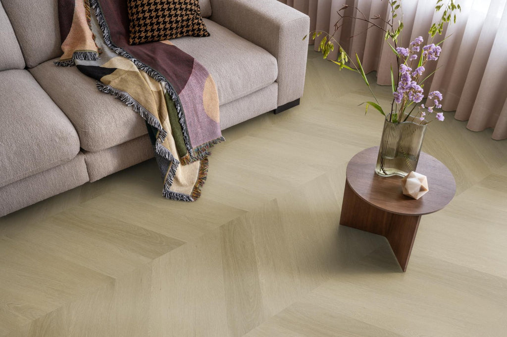 Spigato Estino hongaarse punt dryback warm oak sfeer