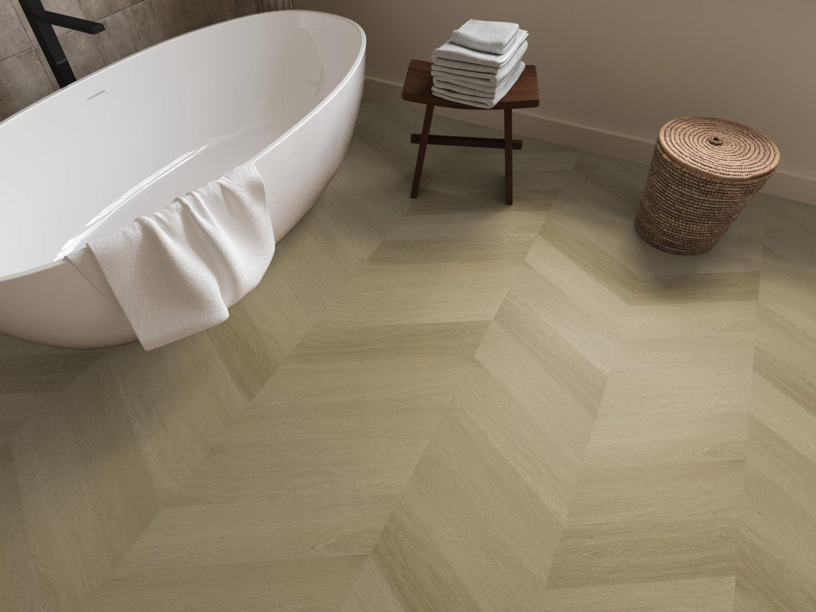 Spigato Estino hongaarse punt dryback warm oak sfeer