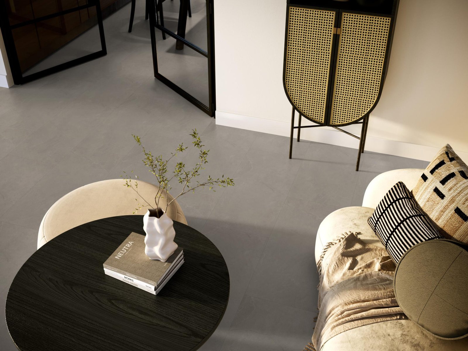 Noveno dryback warm grey sfeer