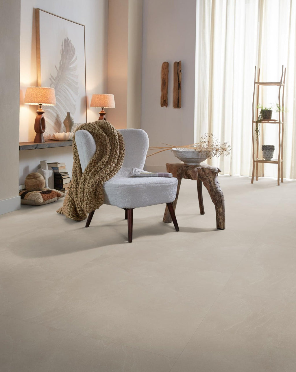 Noveno xl dryback warm beige sfeer