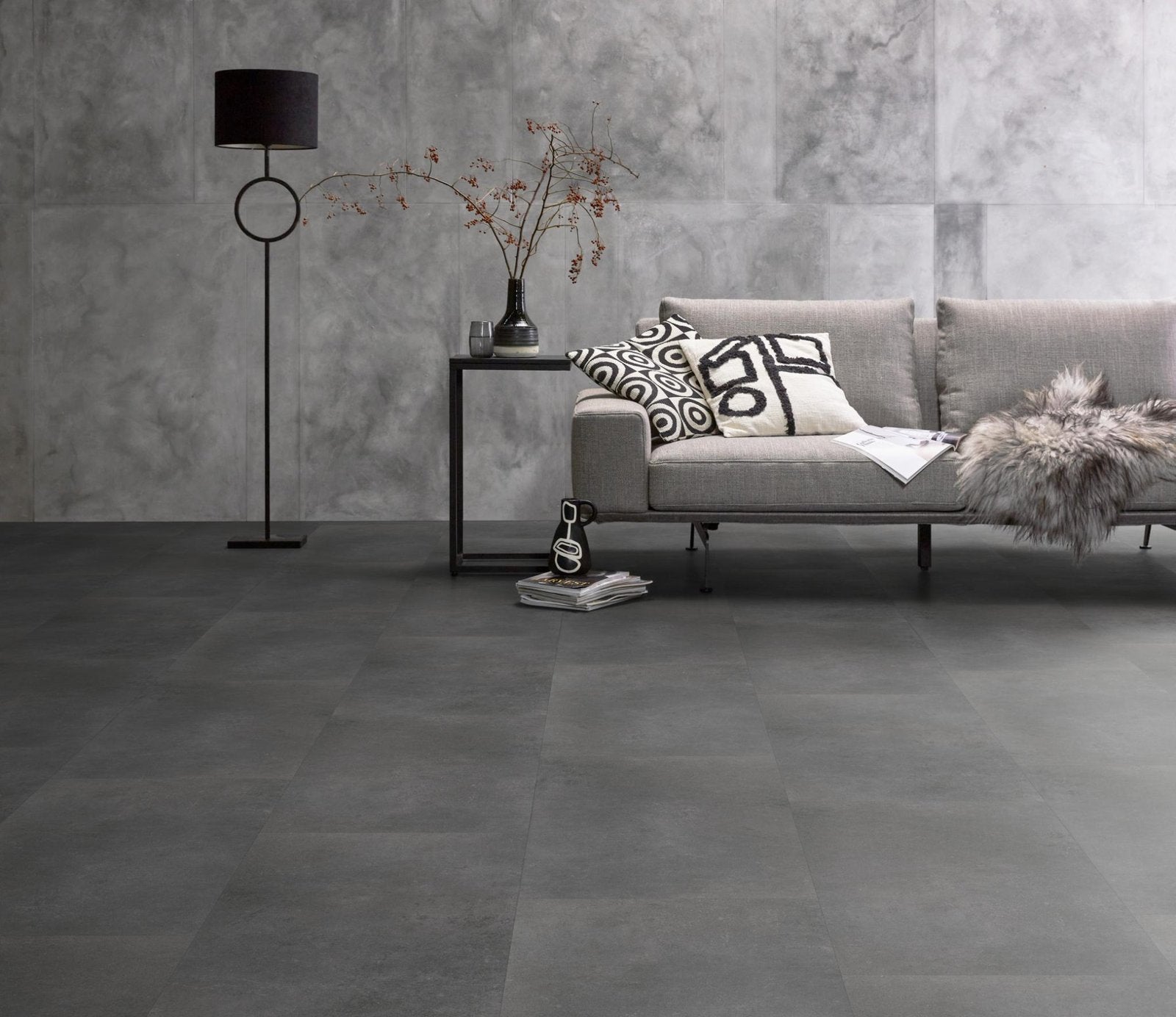 Sarino dryback dark grey sfeer