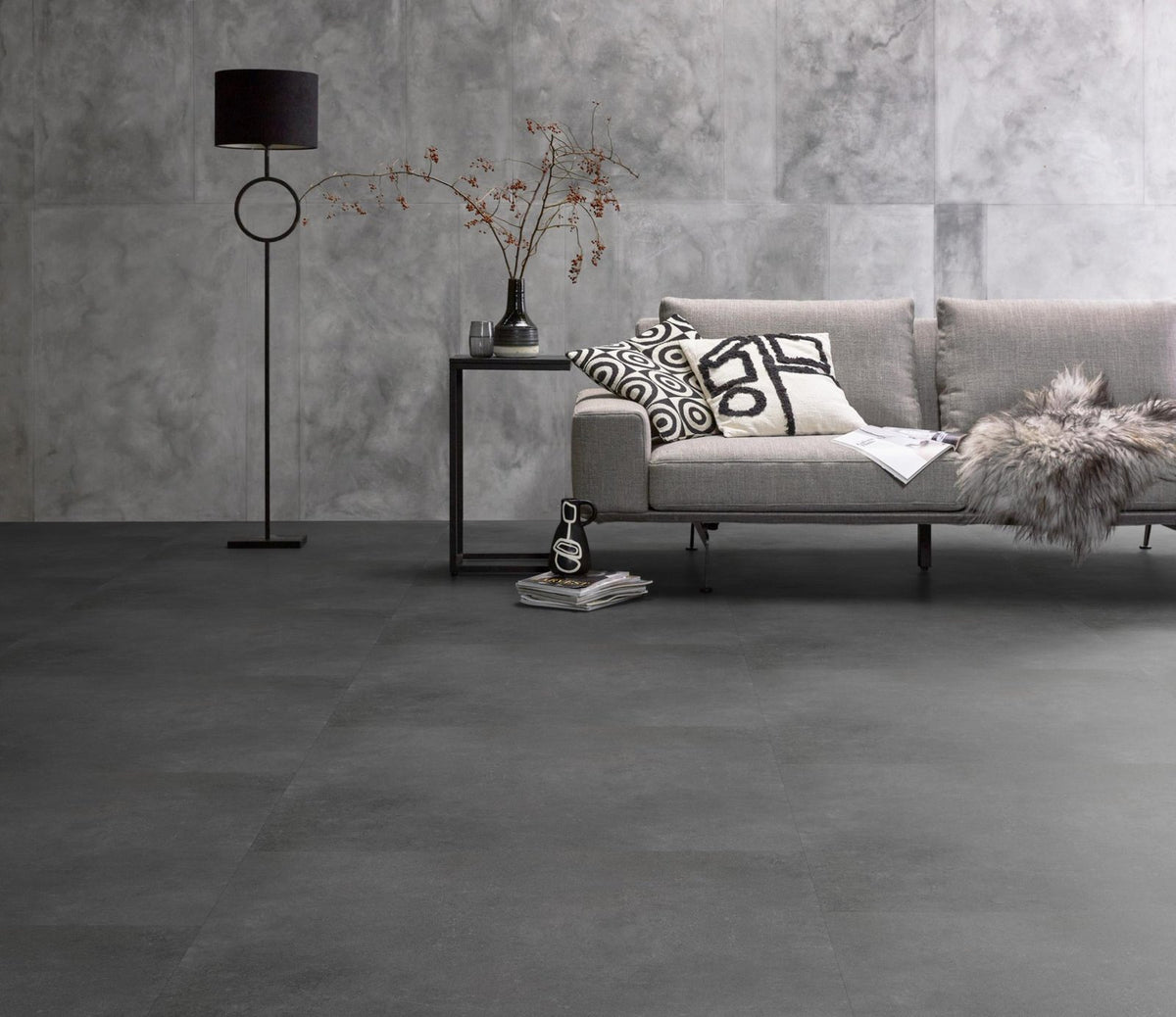 Sarino xl dryback dark grey sfeer