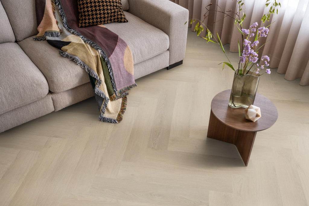 Spigato Navaro visgraat click beige sfeer