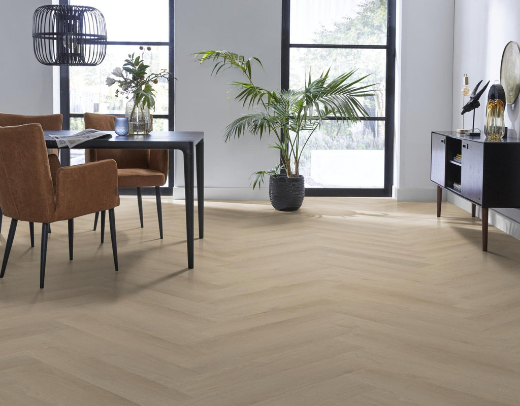 Spigato Navaro visgraat click beige sfeer