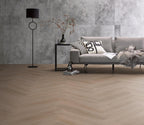 Spigato Navaro visgraat click dark oak sfeer