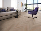 Spigato Navaro visgraat click dark oak sfeer