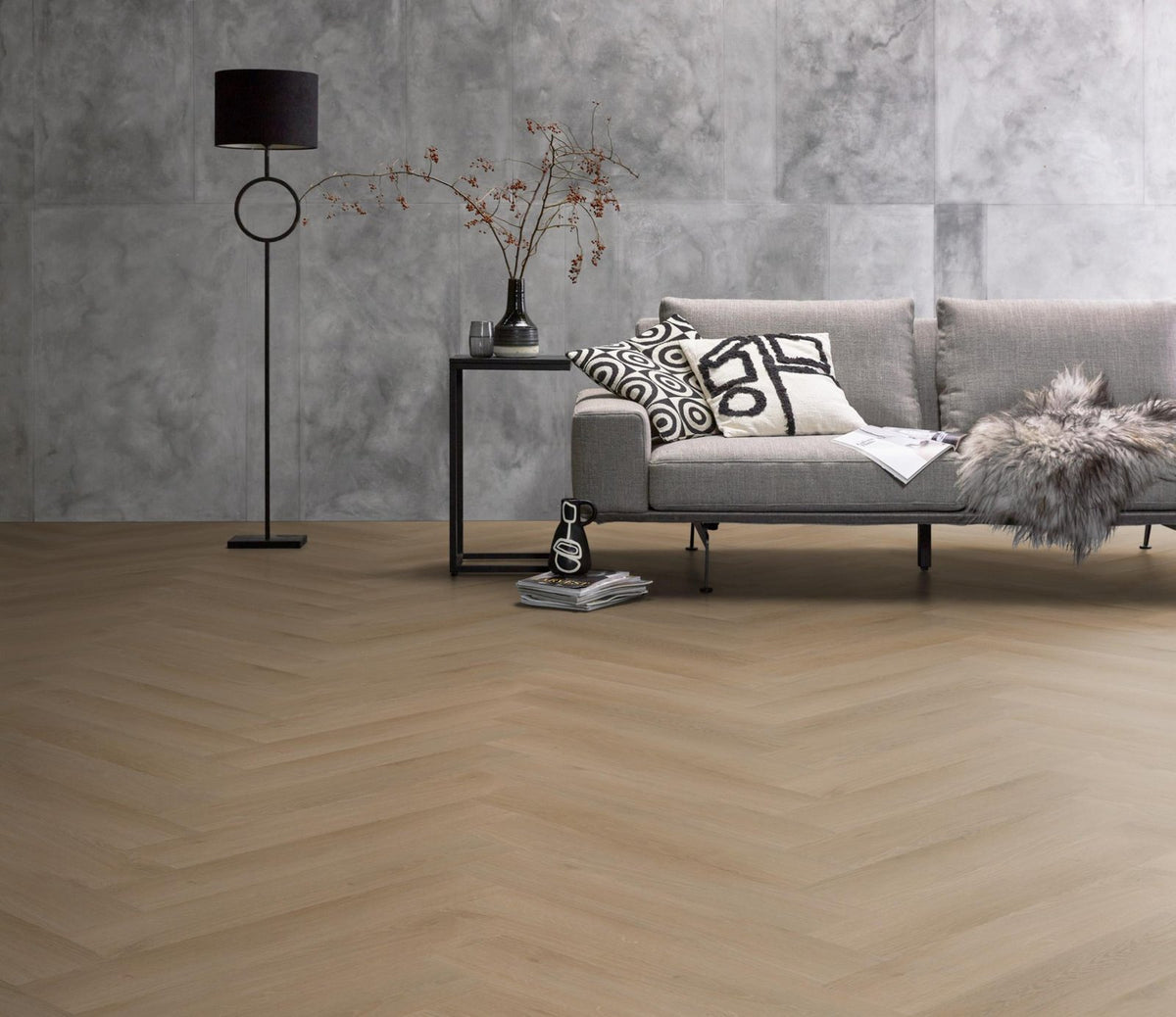 Spigato Navaro visgraat click natural oak sfeer