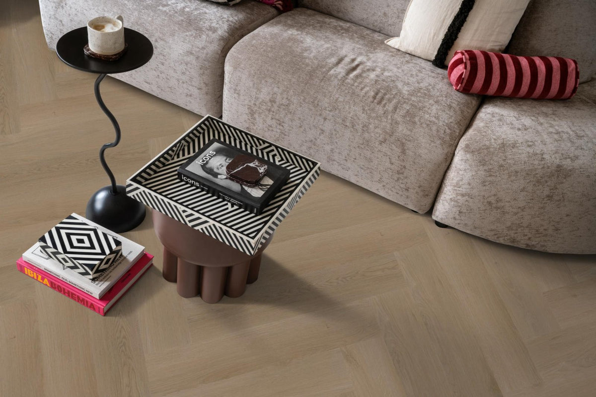 Spigato Navaro visgraat click natural oak sfeer