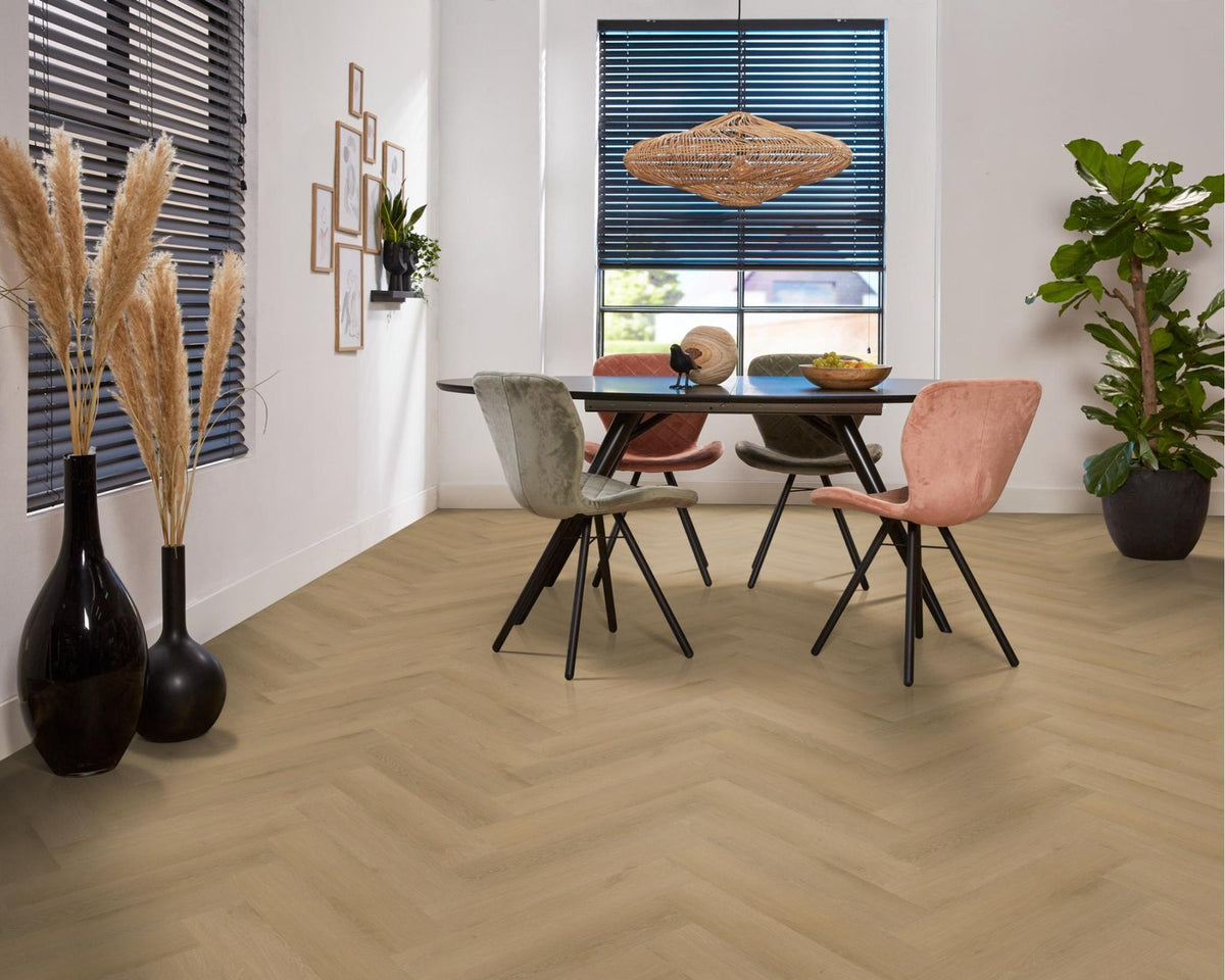 Spigato Navaro visgraat click light oak sfeer